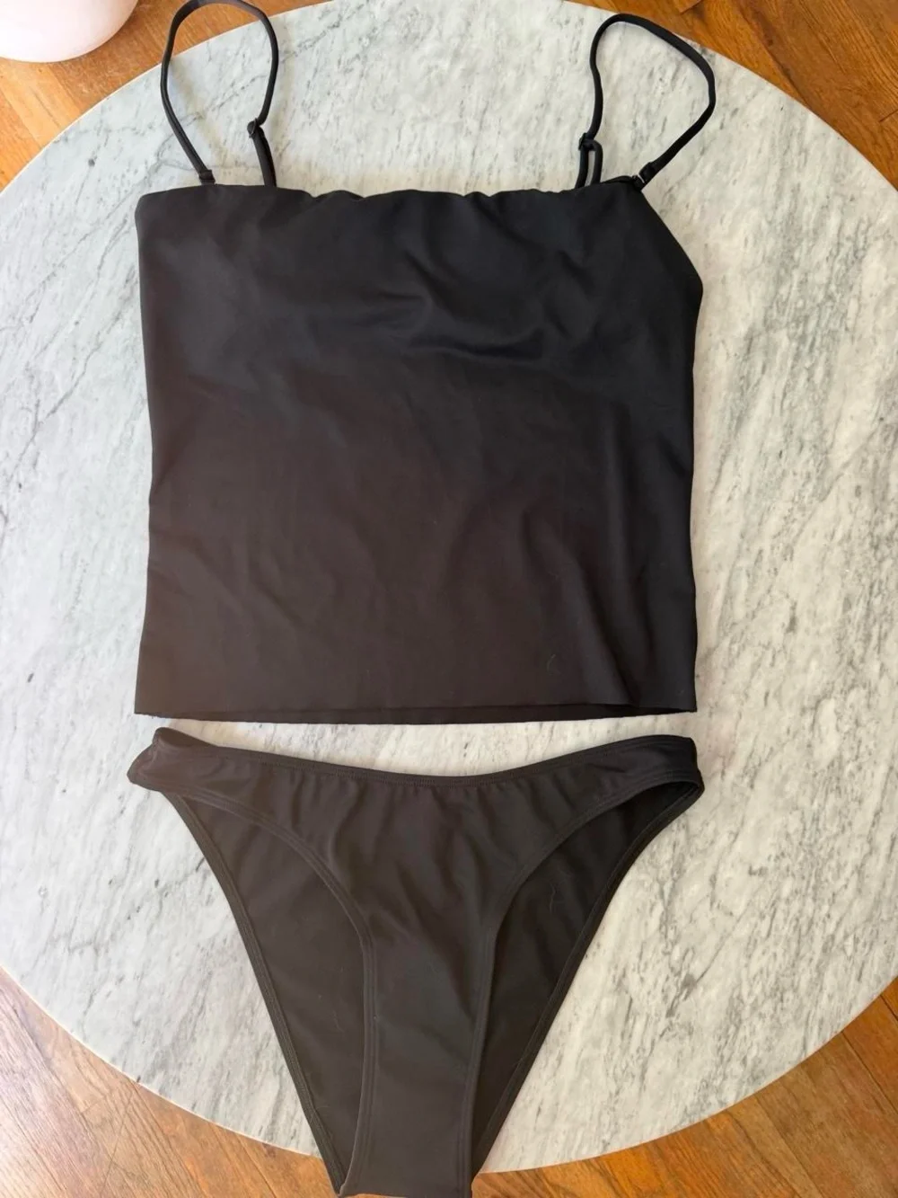 SKIMS Swim Convertible Bandeau Top + Classic Bottom Bikini Set